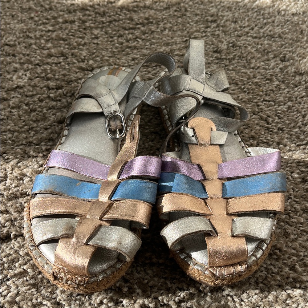 Multicolor Strappy Espadrille Sandals Sam Edelman
